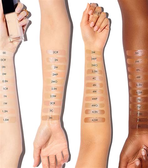 dior beauty forever skin glow foundation|dior forever foundation color chart.